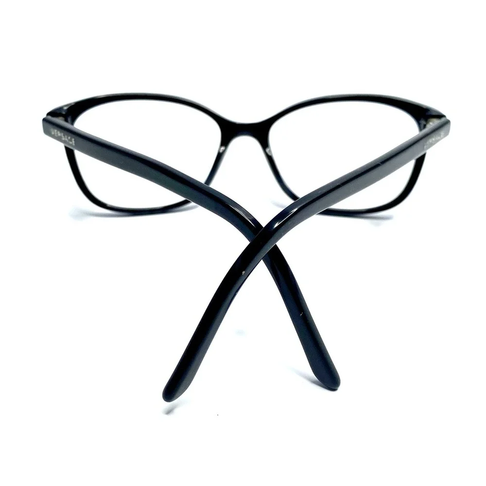 Versace Black Cat Eye Glasses Italy MOD 3147M GB1 51 16 135